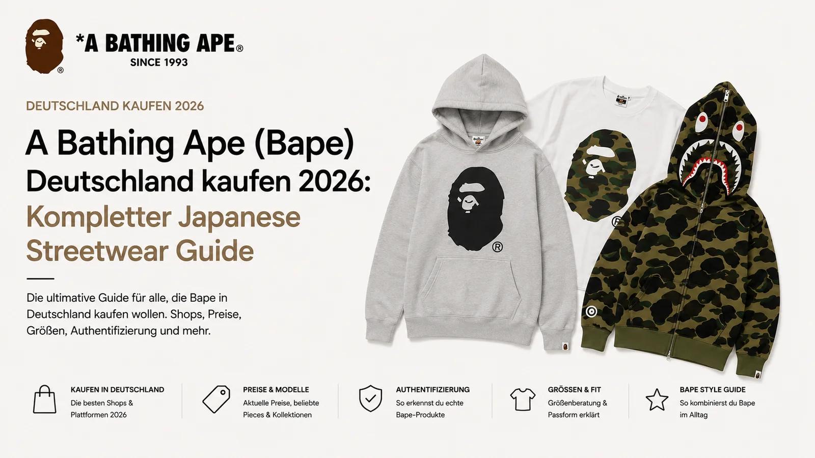 A Bathing Ape (Bape) Deutschland kaufen 2026: Kompletter Japanese Streetwear Guide