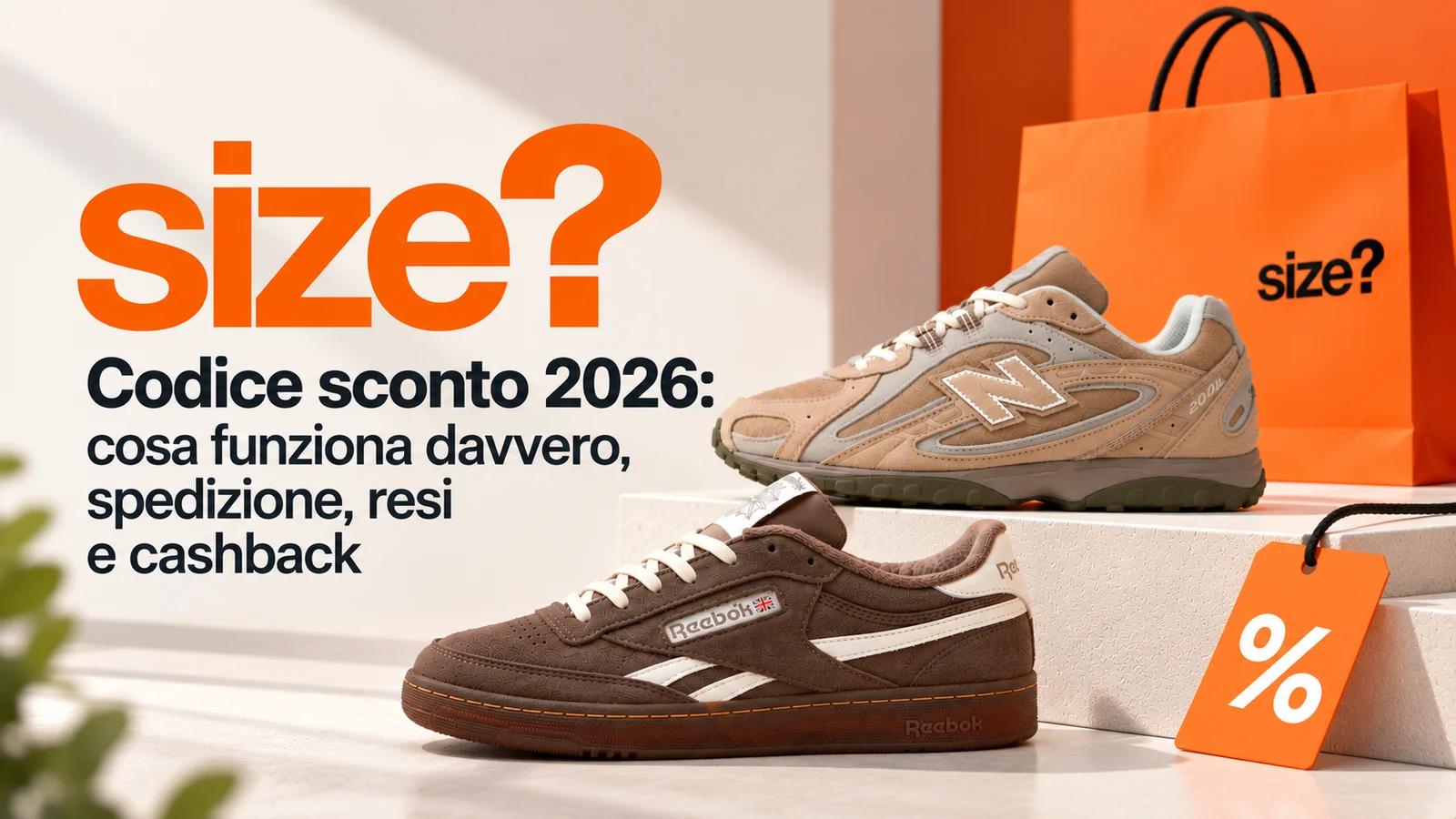 Codice sconto Size? 2026: cosa funziona davvero, spedizione, resi e cashback