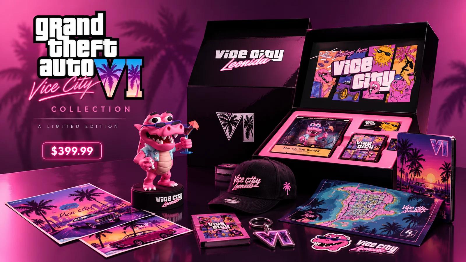 GTA VI Vice City Collection: a $399.99 collector's box. The game is not inside