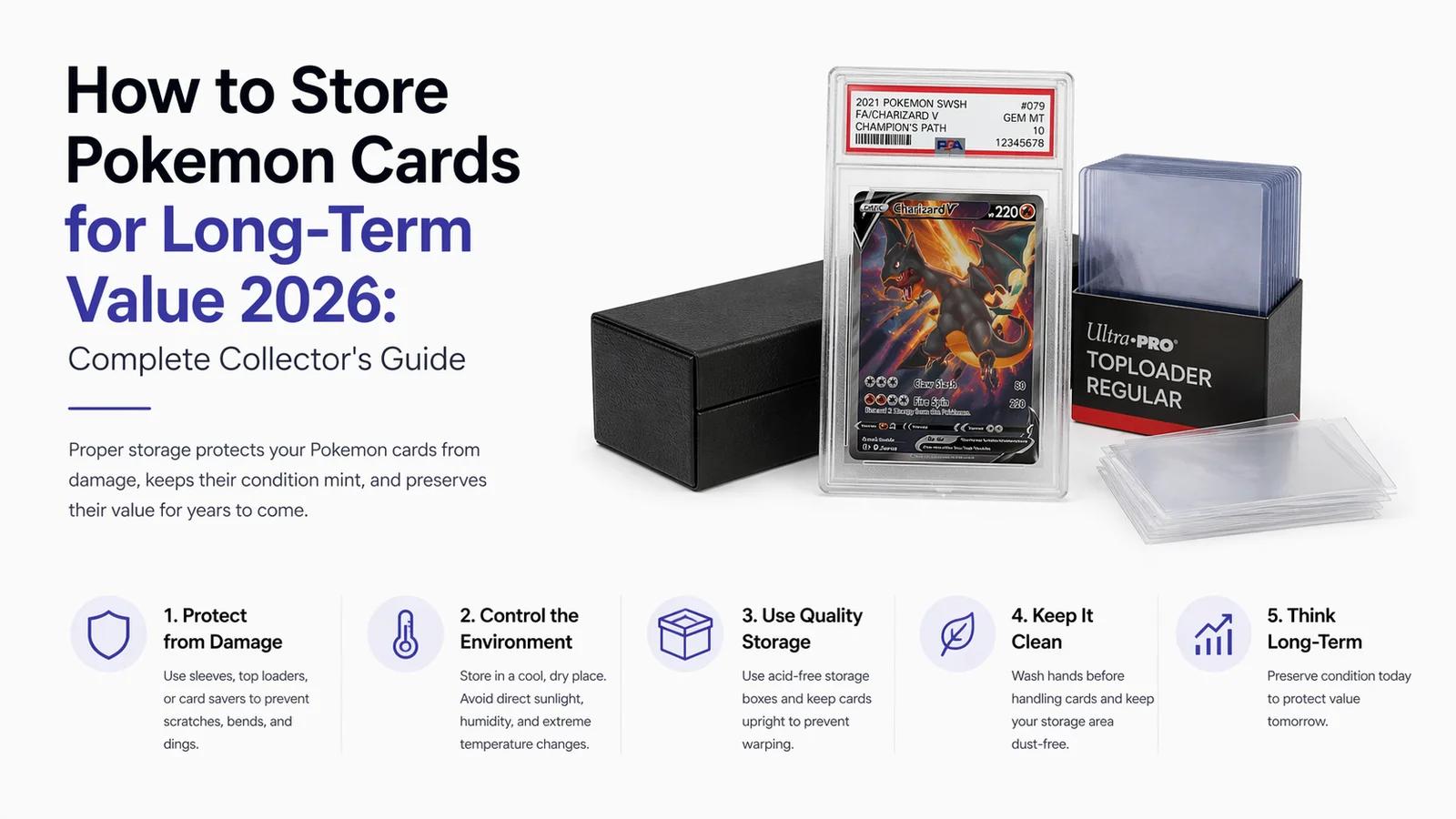 How to Store Pokemon Cards for Long-Term Value 2026