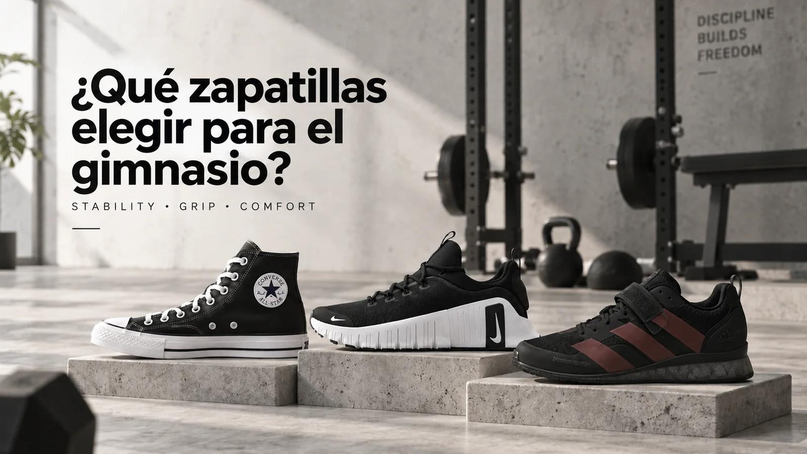 ¿Qué zapatillas elegir para el gimnasio? Tres categorías y el error que comete casi todo el mundo