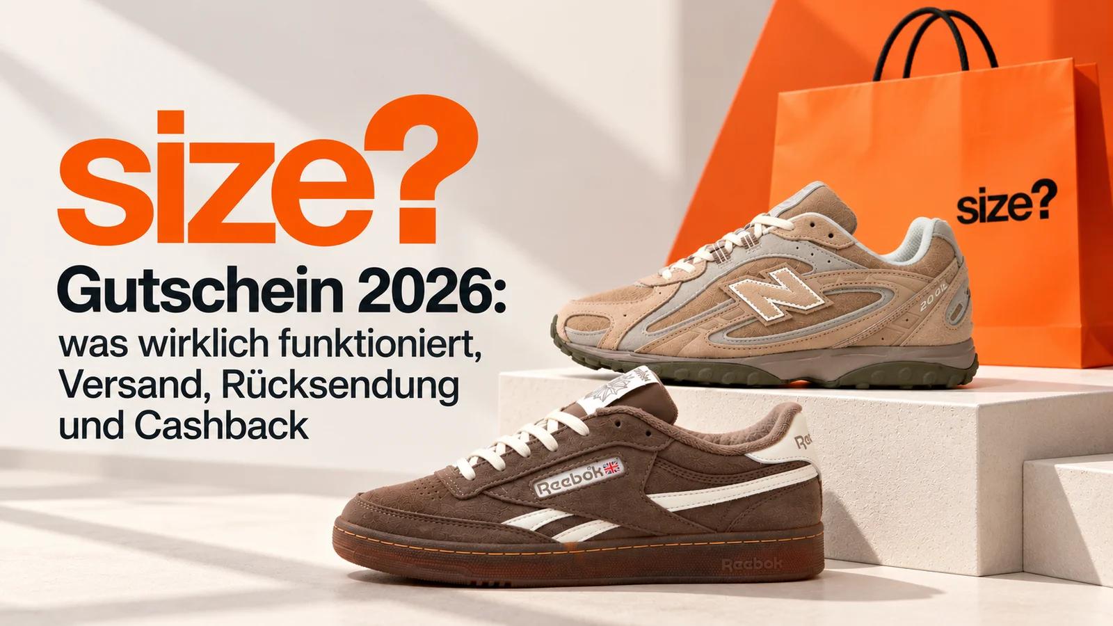 Size? Gutschein 2026: was wirklich funktioniert, Versand, Rücksendung und Cashback