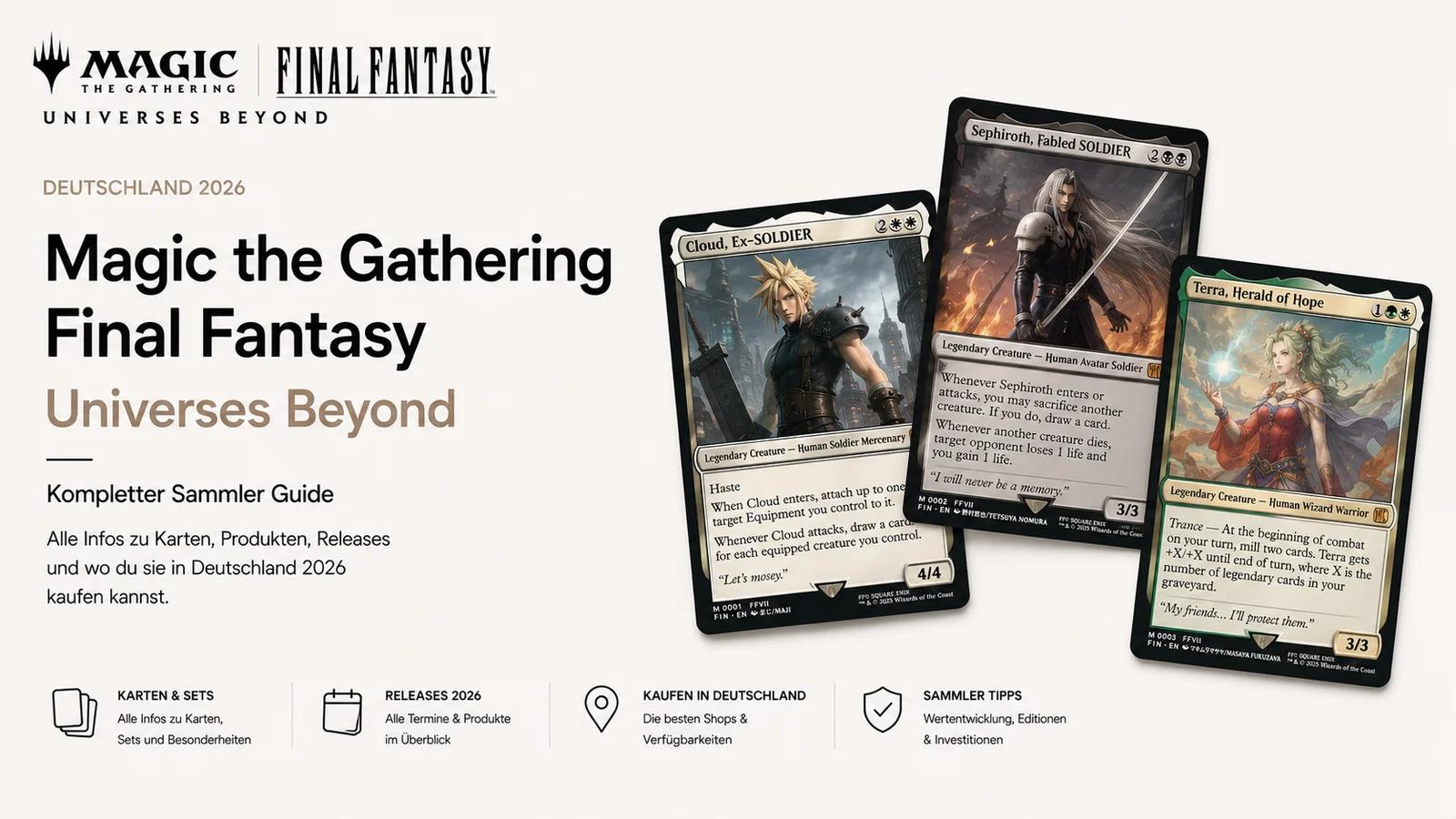 Magic the Gathering Final Fantasy Universes Beyond Germany 2026: Complete Collector Guide