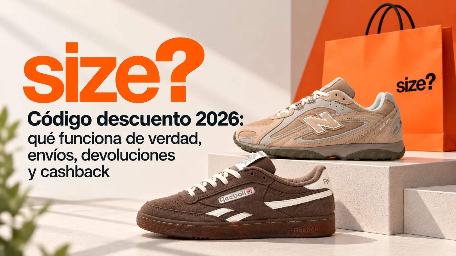 Código descuento Size? 2026: qué funciona de verdad, envíos, devoluciones y cashback