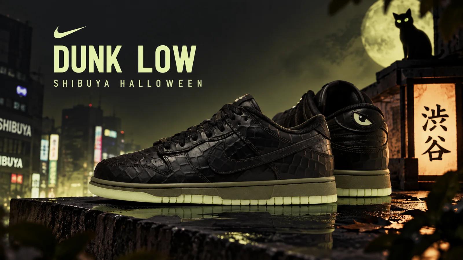 Nike Dunk Low "Shibuya Halloween": eyes in the back of its head