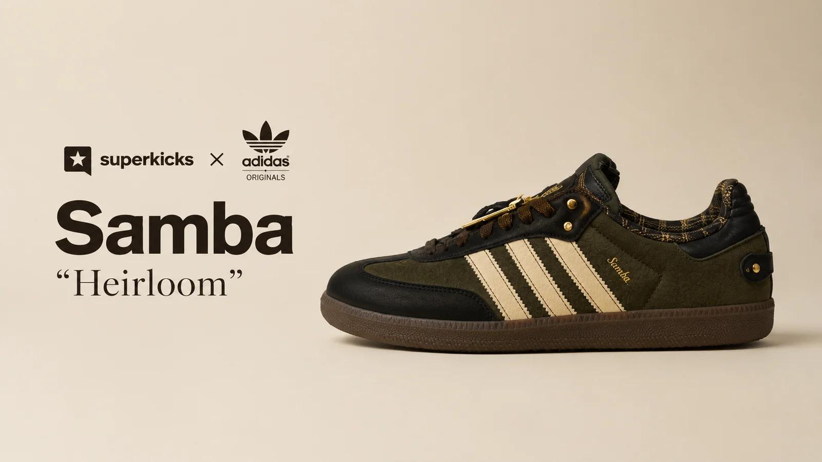 Superkicks x adidas Originals Samba "Heirloom": 350 pairs and numbered boxes