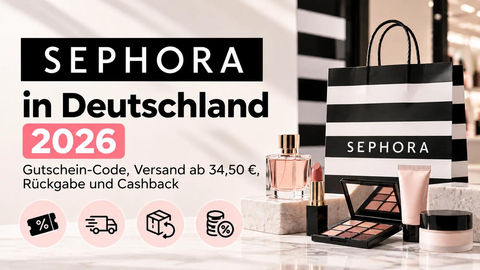 Sephora in Deutschland 2026: Gutschein-Code, Versand ab 34,50 €, Rückgabe und Cashback