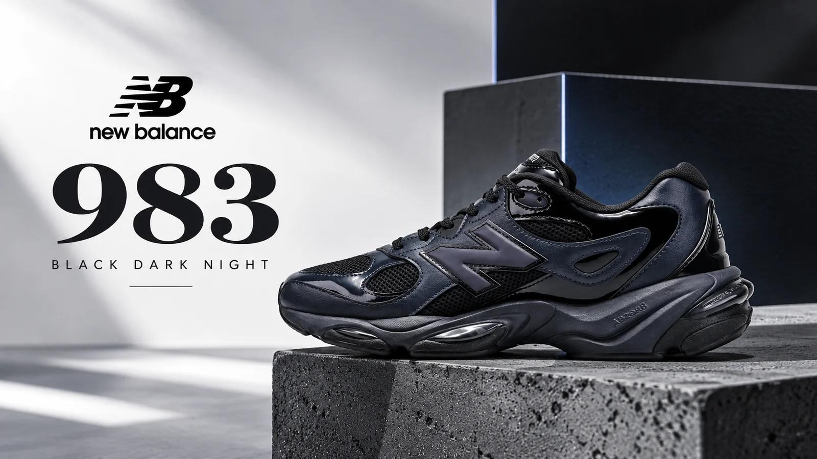 New Balance 983 Black/Dark Night (U9833M7): premiera 1 października 2026