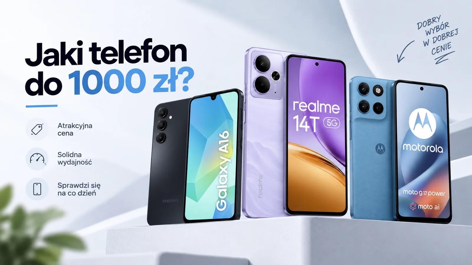Jaki telefon wybrać do 1000 zł? Ranking na wrzesień 2026