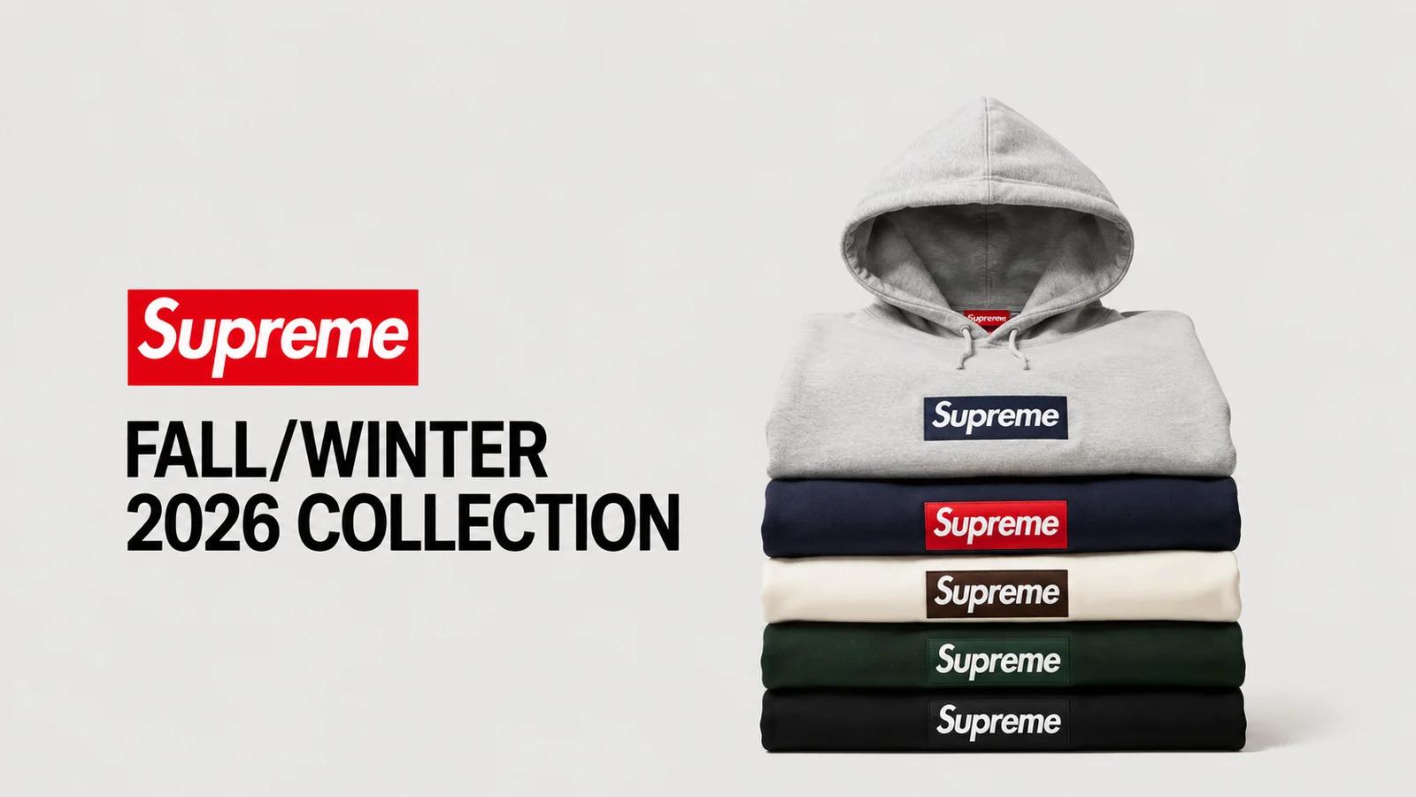 Supreme Fall/Winter 2026: first drop 20 August, lookbook is live