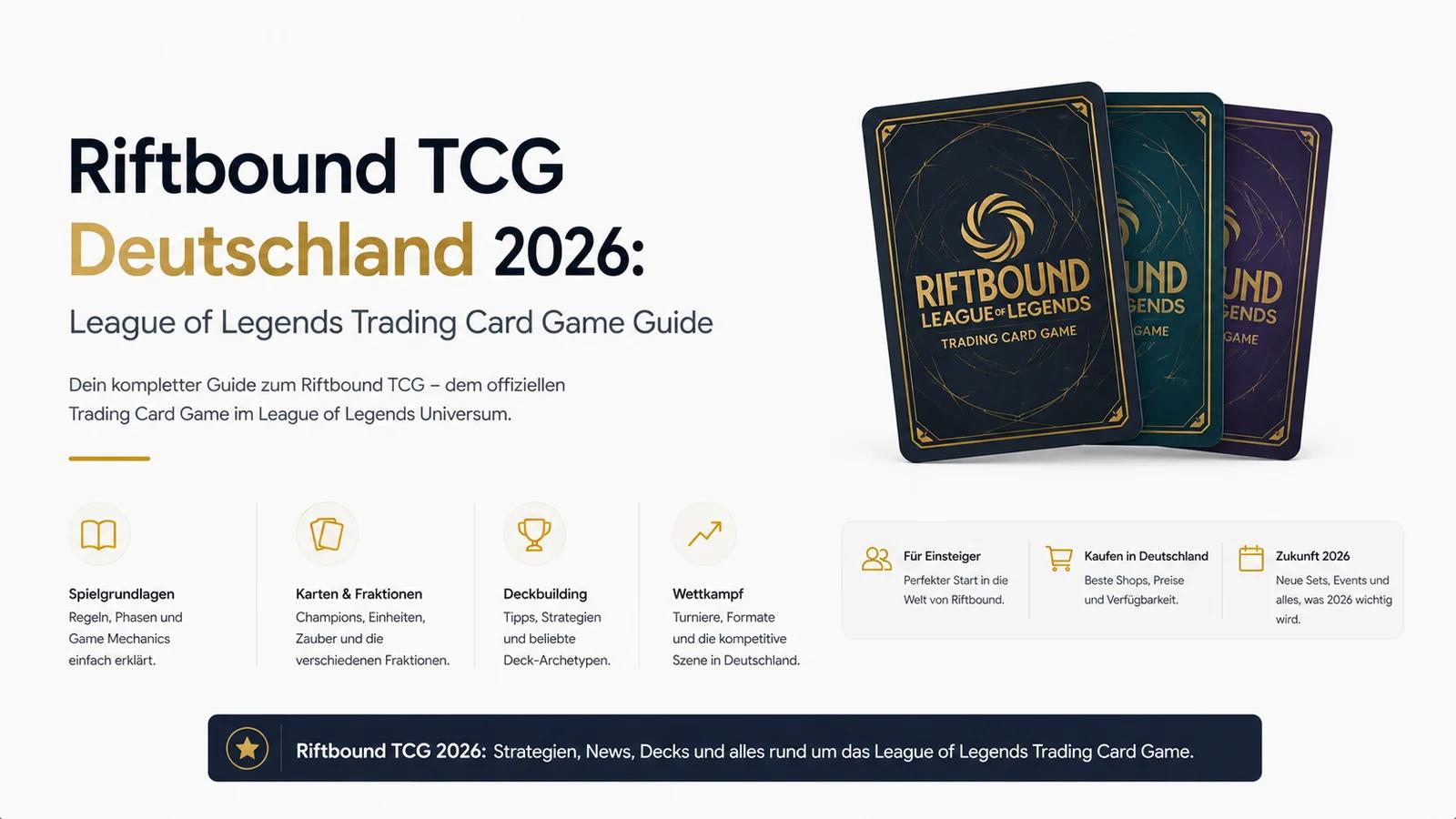Riftbound TCG Deutschland 2026: League of Legends Trading Card Game Guide