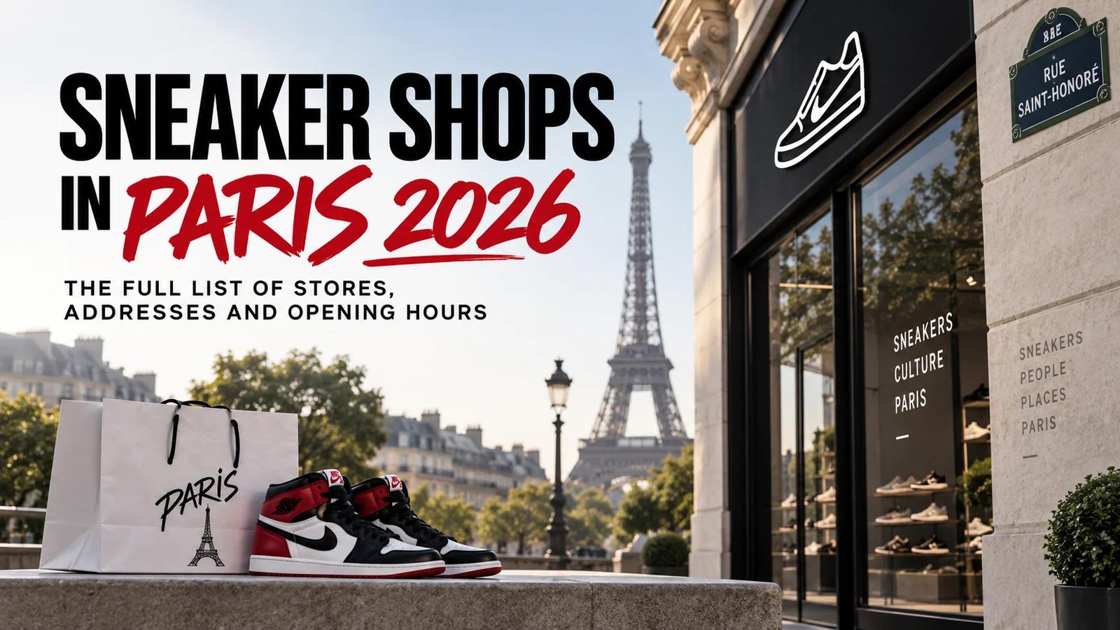 Sneaker shops in Paris 2026: the full list of stores, addresses and opening hours