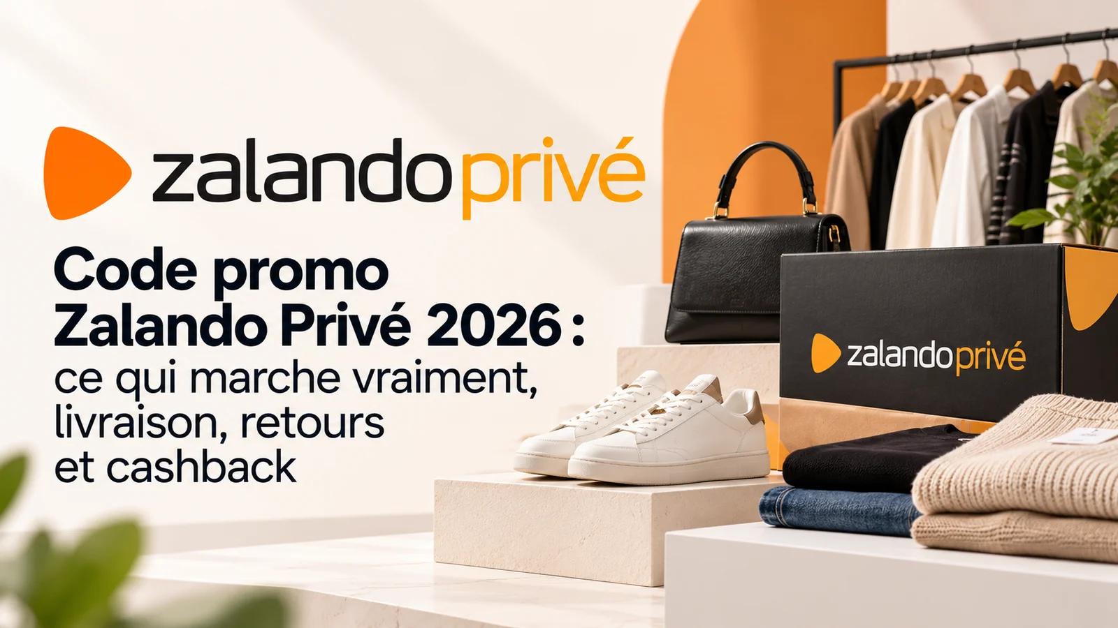 Code promo Zalando Privé 2026 : ce qui marche vraiment, livraison, retours et cashback