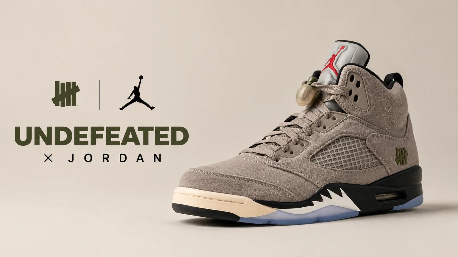UNDEFEATED x Air Jordan 5 "Moon Fossil": the leak, February 2027 and $230