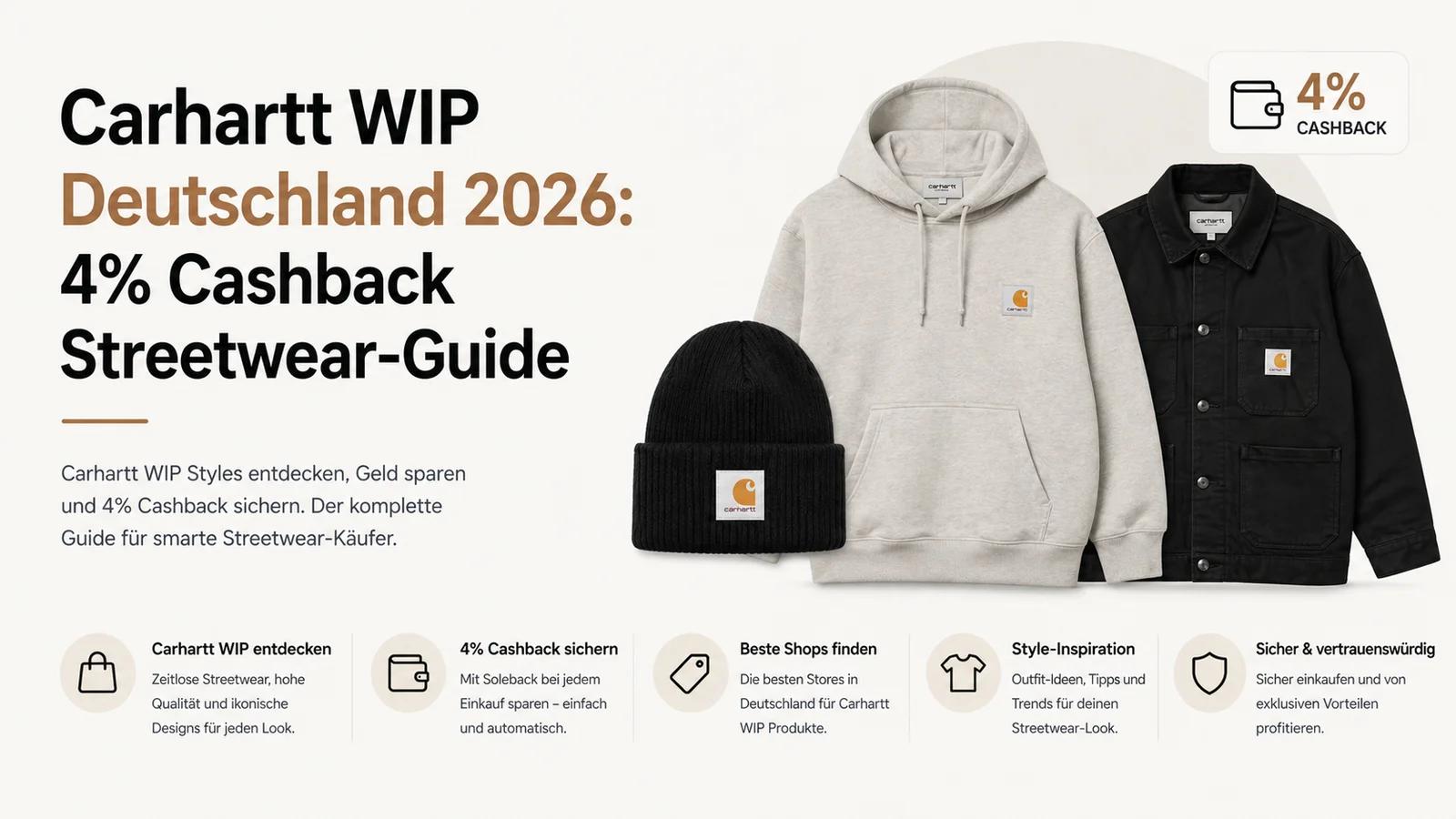 Carhartt WIP Deutschland 2026: 4 Prozent Cashback Streetwear-Guide
