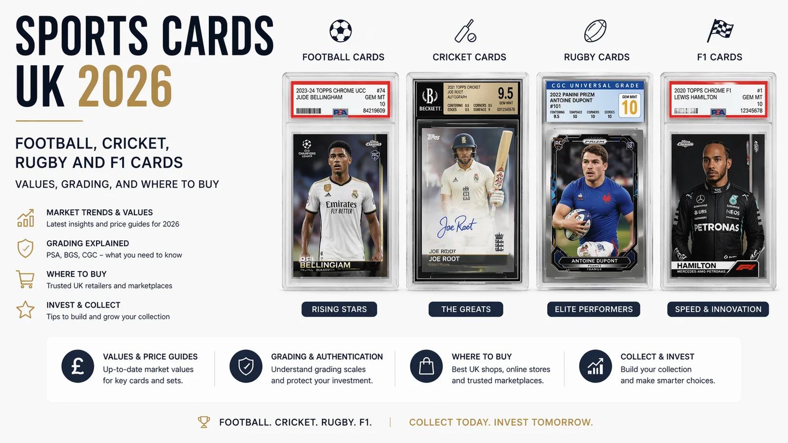 Sports Cards UK 2026: Football, Cricket, Rugby and F1 Cards - Values, Grading, and Where to Buy