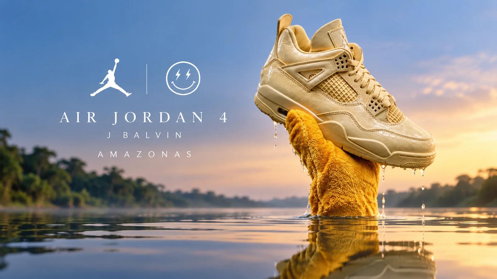 Air Jordan 4 x J Balvin "Amazonas": releasing 2 October, £204.99