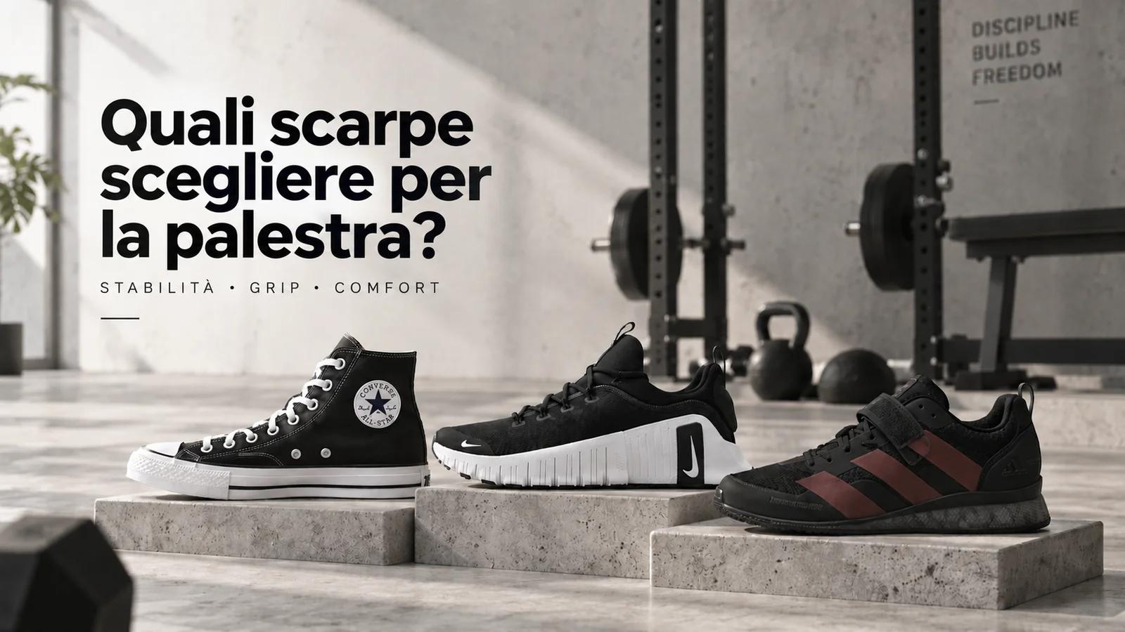 Quali scarpe scegliere per la palestra? Tre categorie e l'errore che quasi tutti commettono