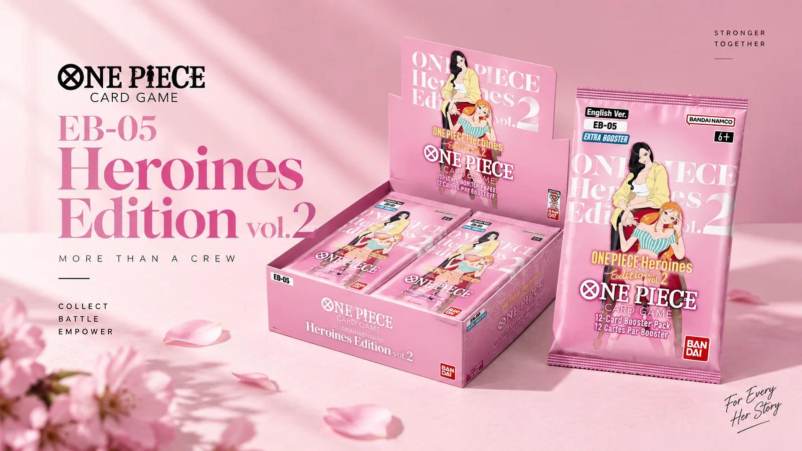 One Piece Card Game EB-05 "Heroines Edition vol.2": a Shirahoshi Manga card headlines the set
