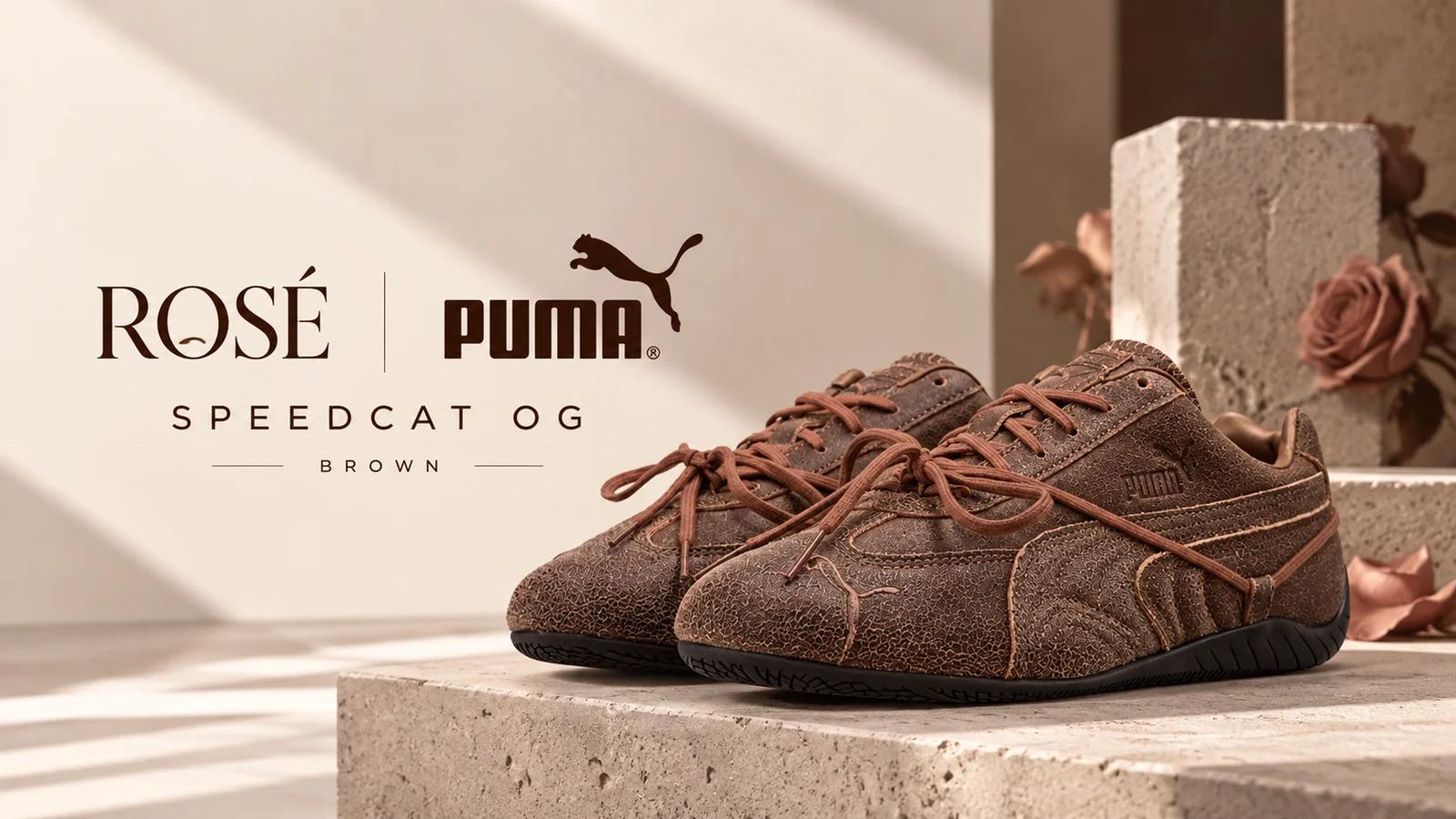Rosé x PUMA Speedcat OG Brown: releasing 8 October 2026