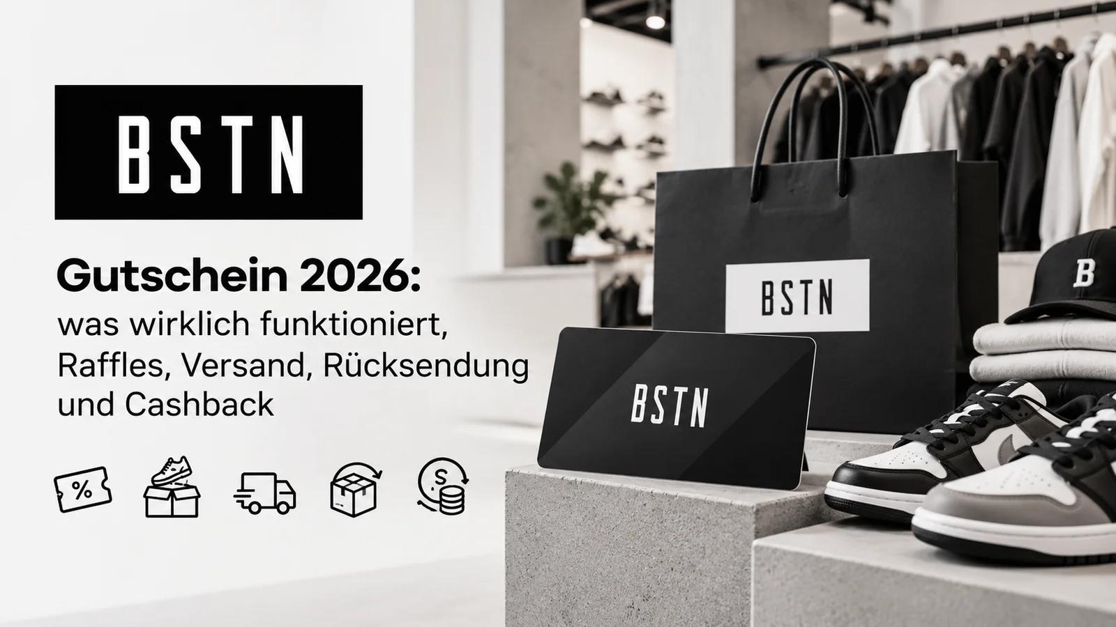 BSTN Gutschein 2026: was wirklich funktioniert, Raffles, Versand, Rücksendung und Cashback