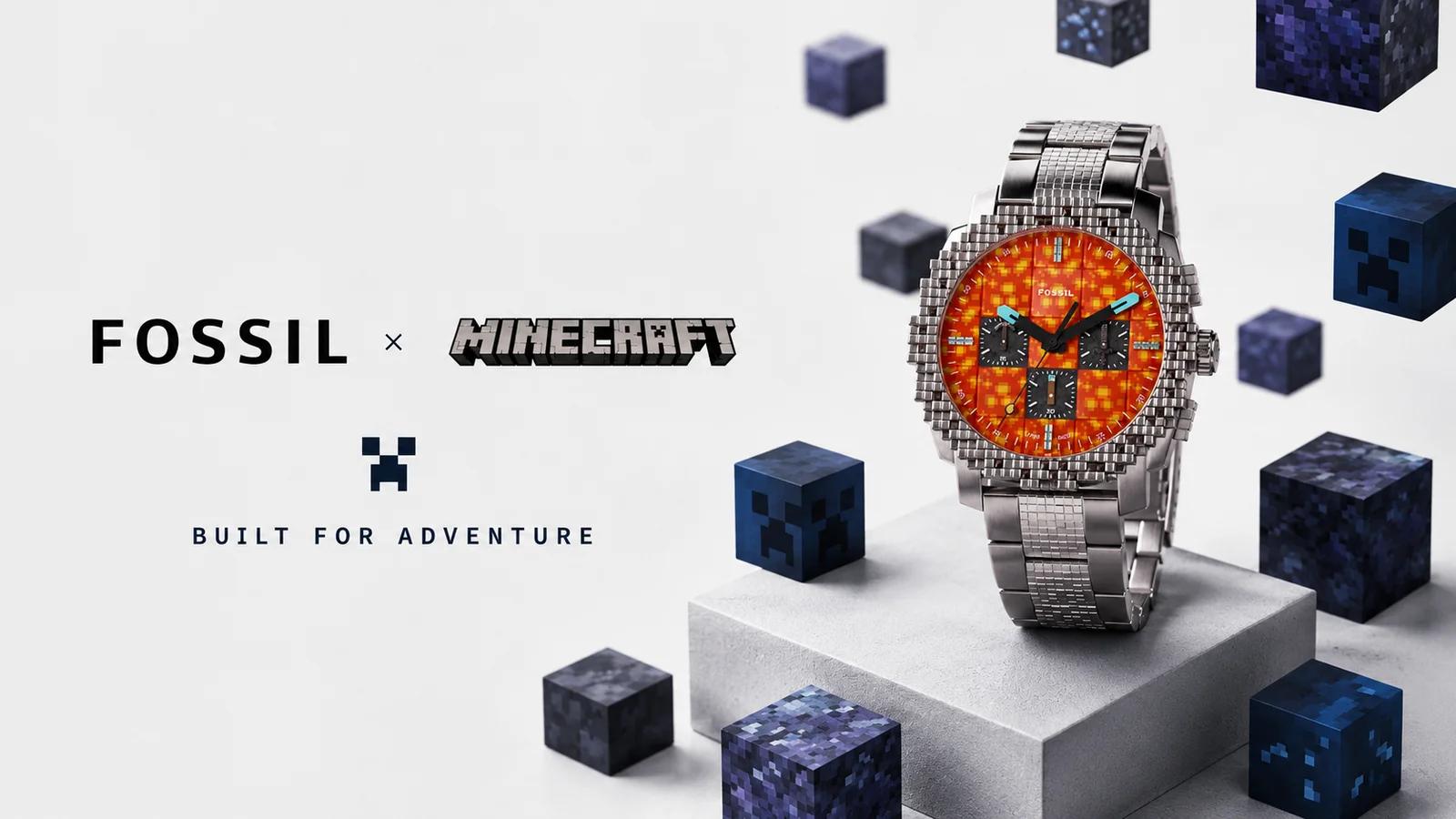 Minecraft x Fossil: three watches from the Nether, the End and Dungeons II, on sale now
