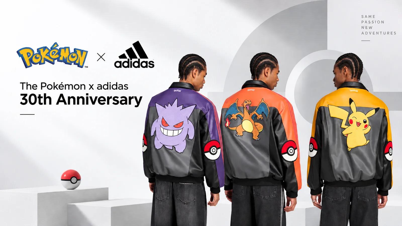 Pokémon x adidas: the 30th anniversary collection adds character leather jackets
