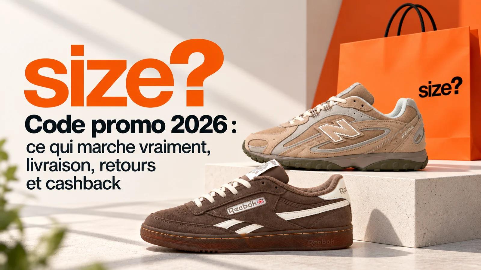 Code promo Size? 2026 : ce qui marche vraiment, livraison, retours et cashback