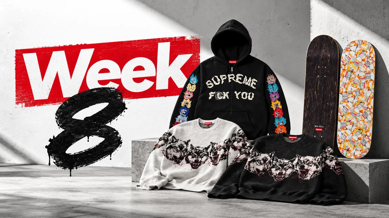 Supreme Week 8: the 8 October 2026 drop with the Rita Ackermann capsule, Box Logo New Era and the JBL speaker