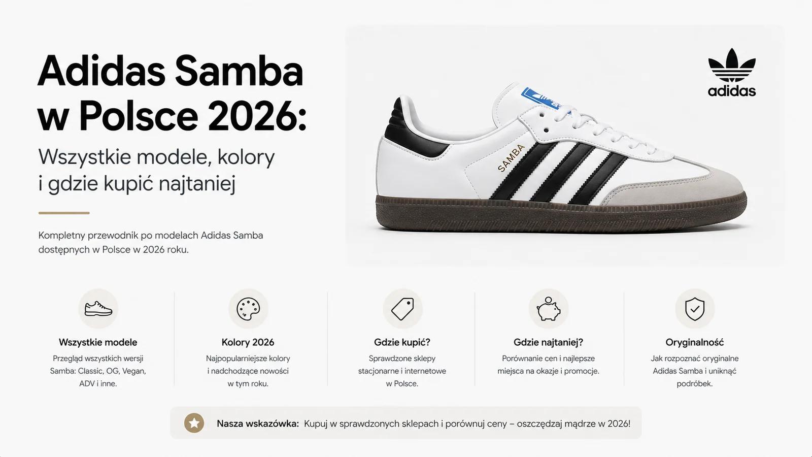 Adidas Samba w Polsce 2026: Wszystkie modele i gdzie kupic najtaniej