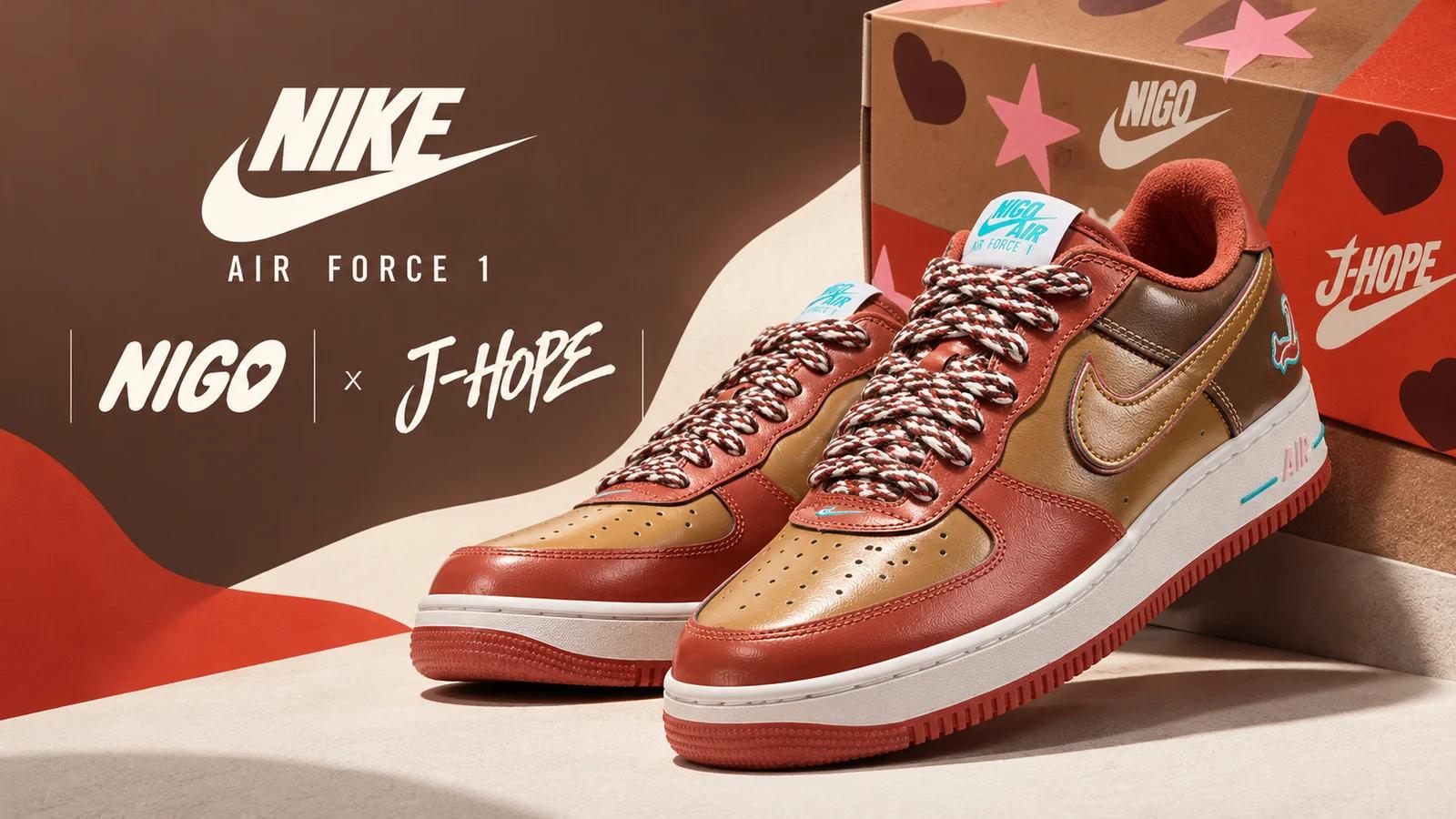 Air Force 1 '01 x NIGO x J-HOPE IO8766-800: £134.99, out 22 October