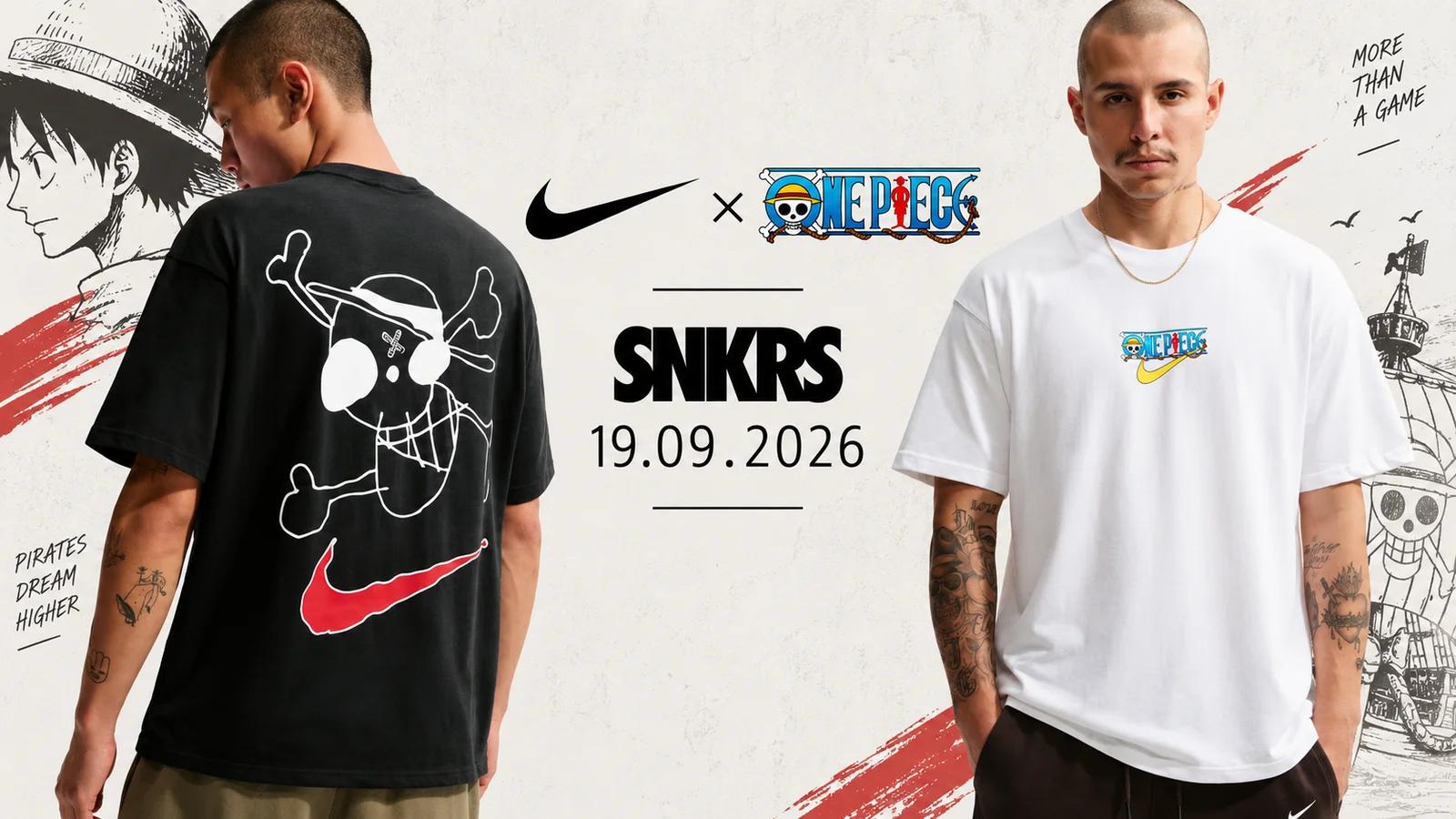 Nike x One Piece: the first part of the collection lands on SNKRS on 19 September at 09:00