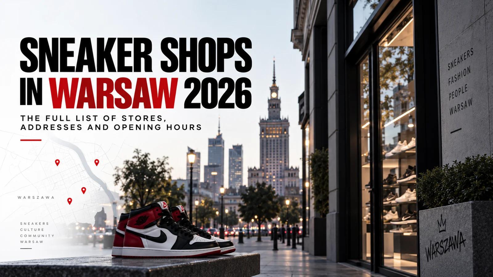 Sneaker shops in Warsaw 2026: the full list of stores, addresses and opening hours