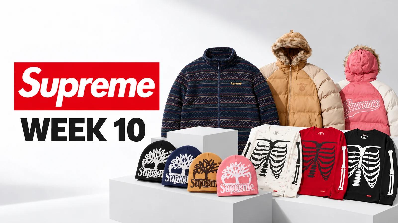 Supreme Week 10 FW26: Supreme x Timberland clothing, 20 items and UK drop time