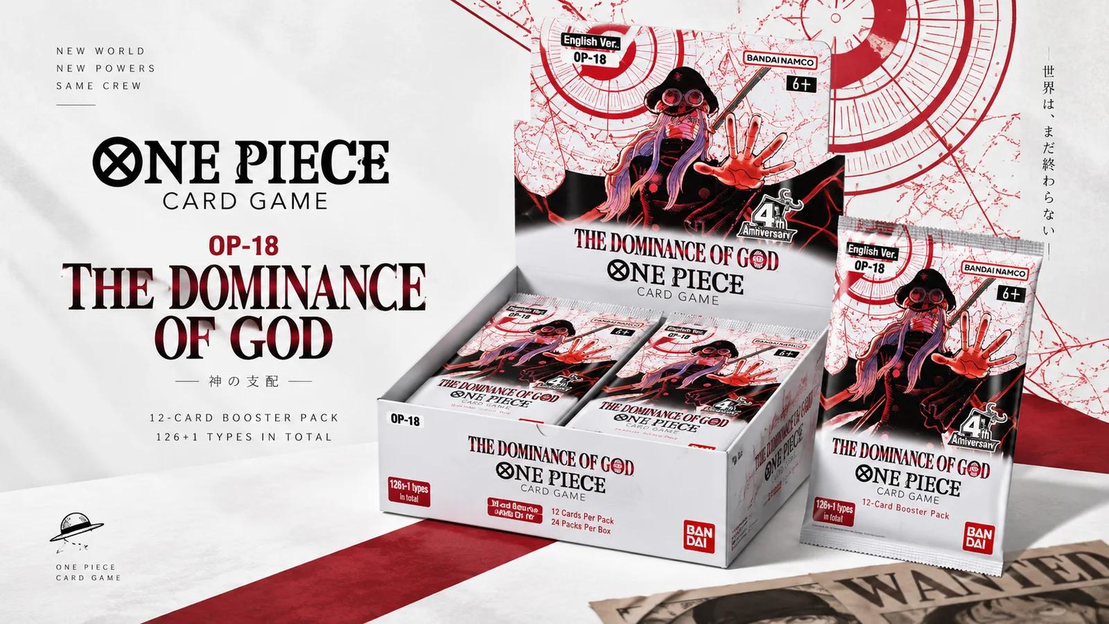 One Piece OP-18 "The Dominance of God": Amano draws the cards, Franky finally gets a Leader
