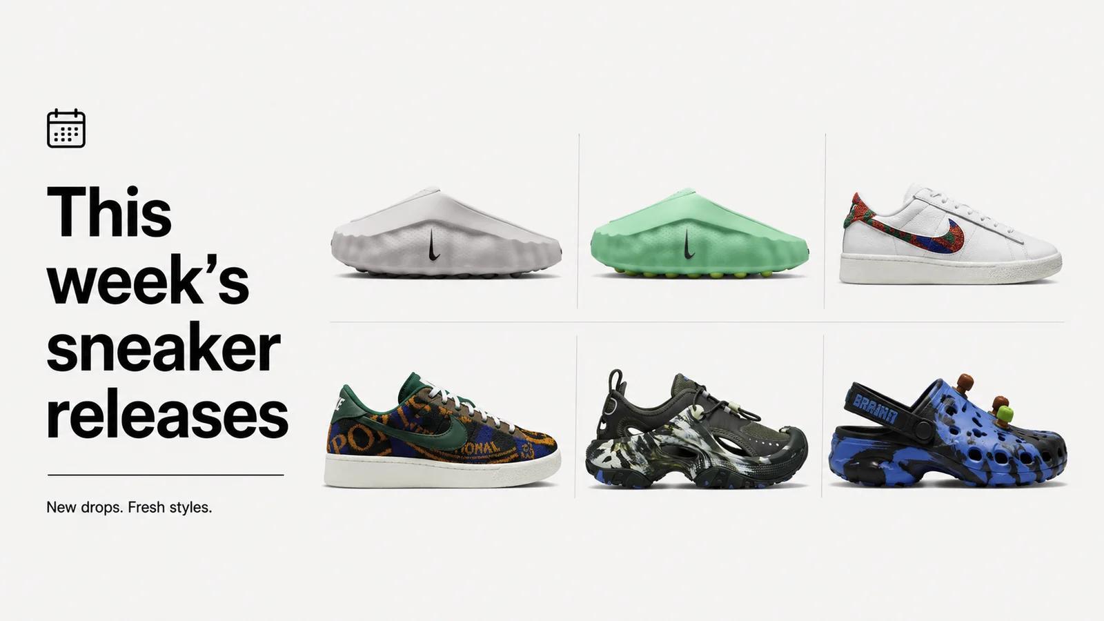 This week's releases, 24 to 29 August: furry Saucony, Brain Dead Crocs and three Nike Mind 001s