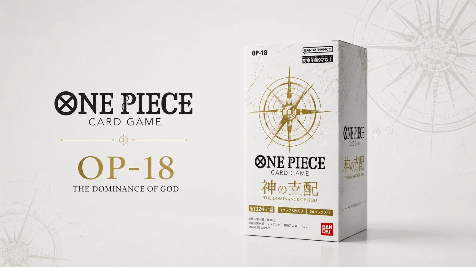 One Piece OP-18 "The Dominance of God": Amano draws the cards, Franky finally gets a Leader