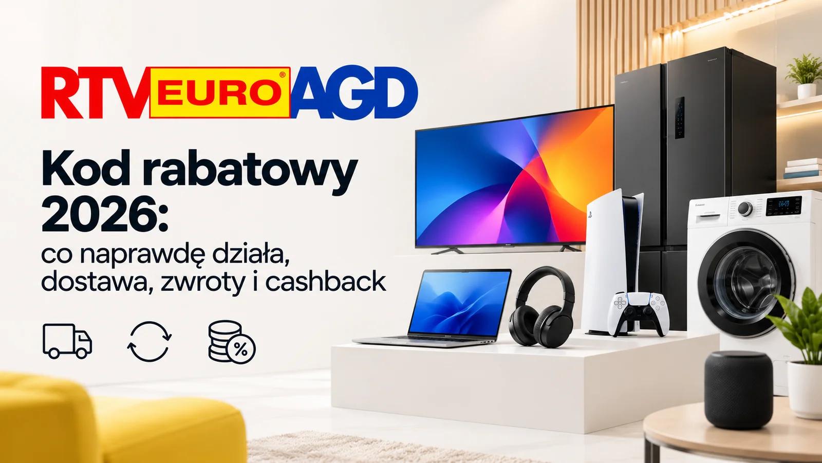 RTV Euro AGD kod rabatowy 2026: co naprawdę działa, dostawa, zwroty i cashback