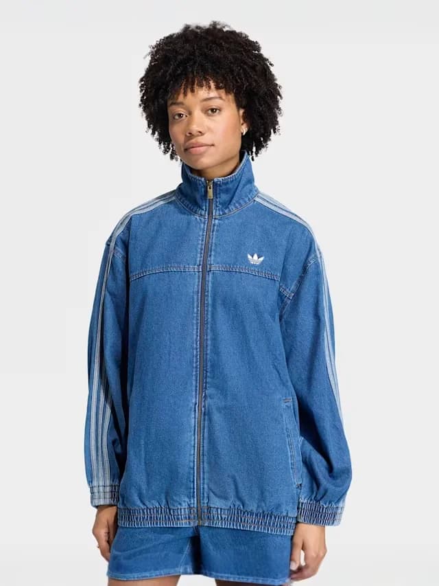 adidas Originals Firebird Adilenium – blouson track top en jean pour femme