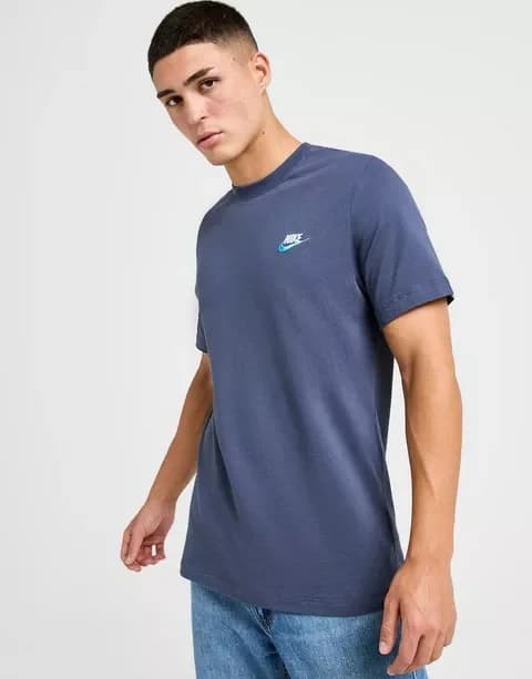 Nike Cotton T-Shirt — Blue
