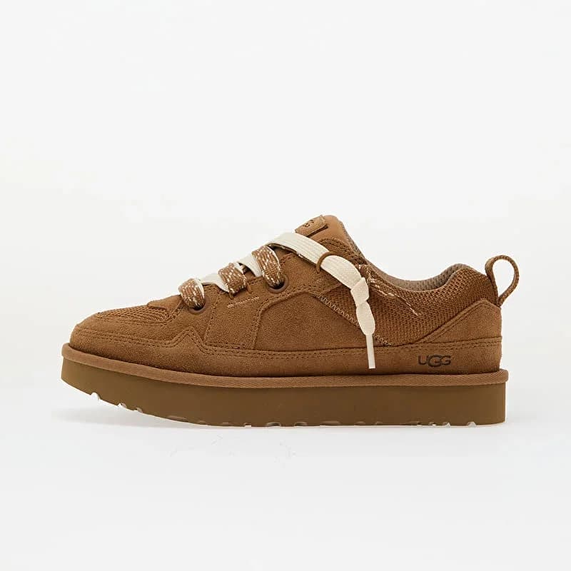 UGG Lo Lowmel – braune Damen-Sneakers aus Wildleder in Chestnut