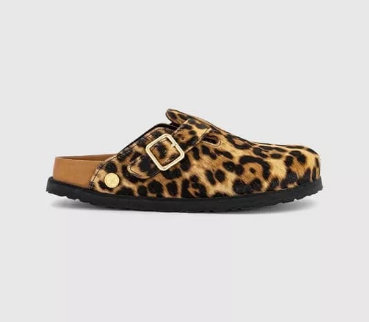 Birkenstock Boston Pony Hair — Leopard